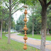 Primary color natural gourd pendant large Ping An Cai Cai door decoration restaurant hotel decoration home wall decoration decoration