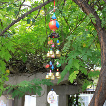 Ankang wind chime wishing brand hanging Yunnan Lijiang ethnic gourd ornament metal open bell balcony pendant