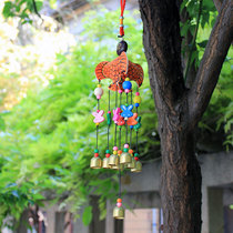 Shellfish wind chime hanging leather decoration small Bell Yunnan characteristic pendant hanging decoration safe bedroom living room decoration