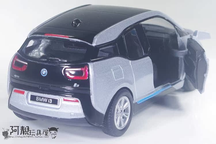 Mô phỏng chính hãng Kéo lại Hợp kim Khái niệm Mô hình xe tĩnh BMW BMW I3 Quà tặng cho trẻ em có thể mở xe đồ chơi trẻ con