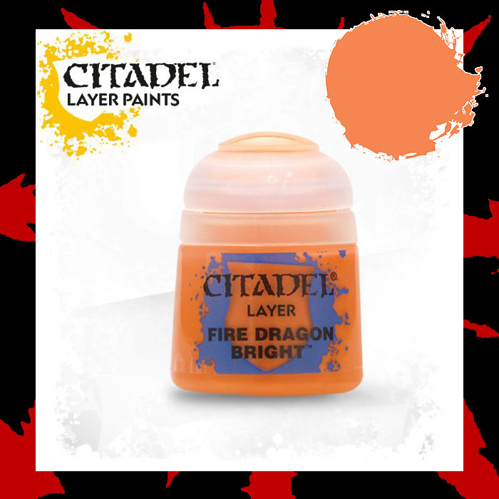 Chaos Casting] Warhammer hierarchy lacquer Layer Fire Dragon Bright Fire Dragon Alien Orange