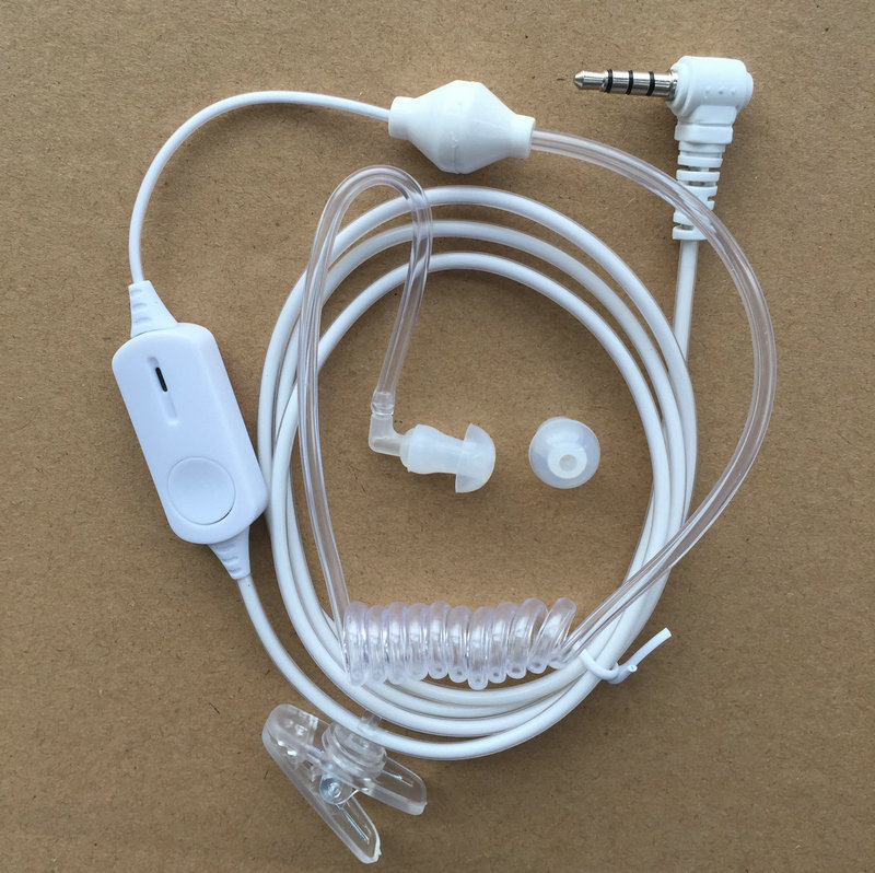 Ear machine line air duct headphones suitable for Xiaomi intercom, ear-in-ear, single-hole y head radiation protection