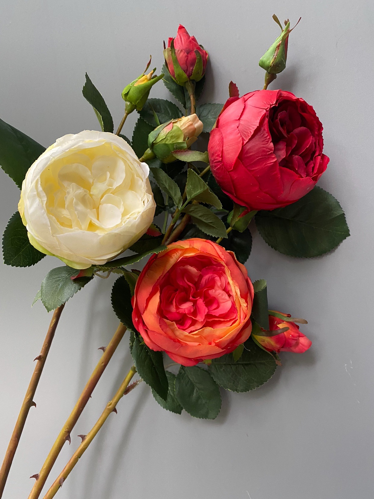 Home decoration wedding simulation flower fake flower silk flower single branch feel Toronto rose living room hotel club hall exhibition hall hot sale