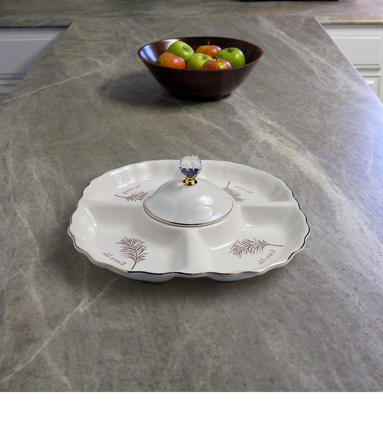 The Nordic idea ceramic frame compote furnishing articles home sitting room tea table of fruit dried fruit tray melon seeds candy dishes
