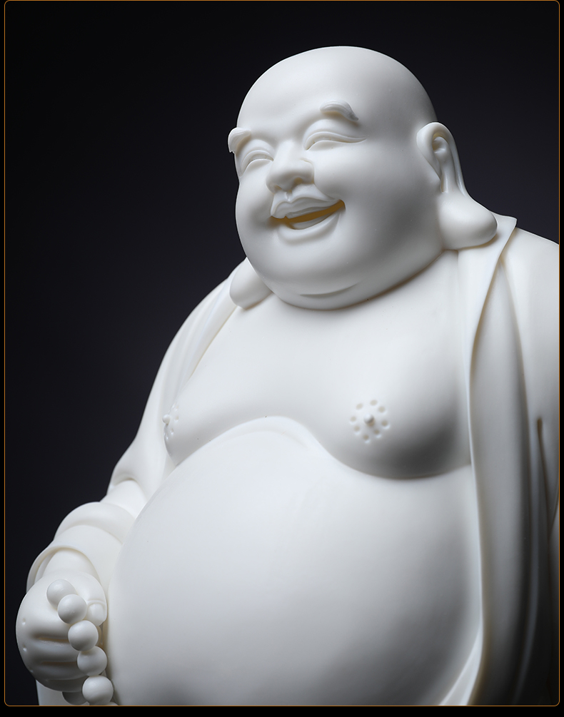 Yutang dai laughing Buddha of the masters of business gifts porcelain furnishing articles Lin Luyang smile eyebrow maitreya/D01-513