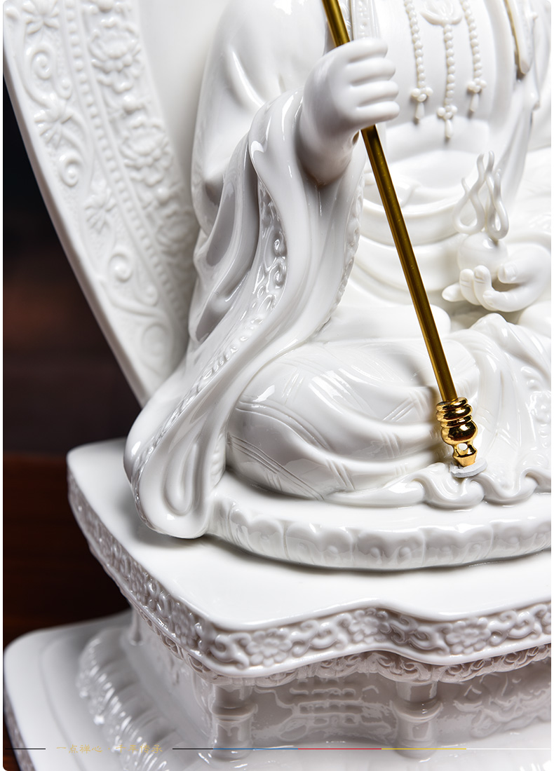 Yutang dai ceramic Buddha god of wealth to that occupy the home furnishing articles 16 inches vajrasana perhaps earth treasure bodhisattva - 110 - a