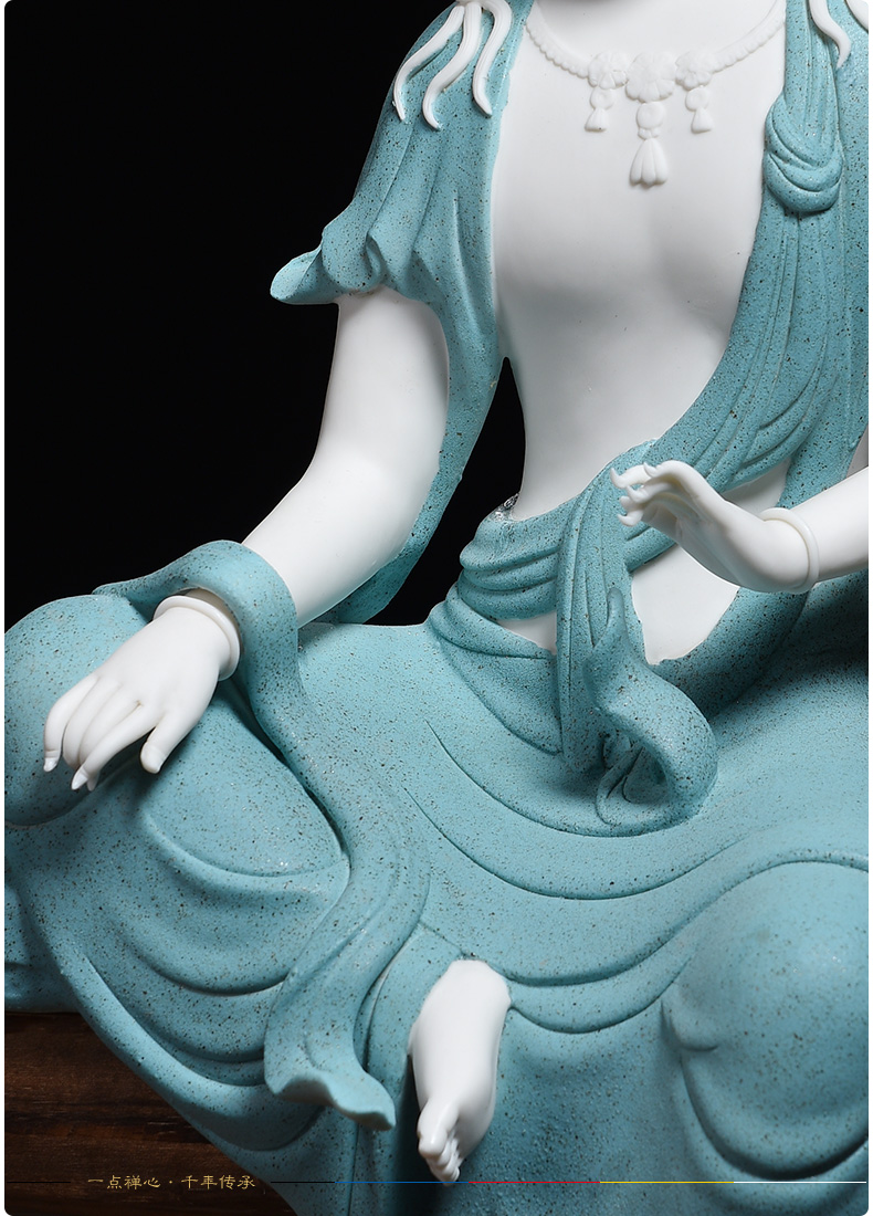 Yutang dai ceramic zen guanyin Buddha indoor household act the role ofing is tasted furnishing articles lotus comfortable avalokitesvara