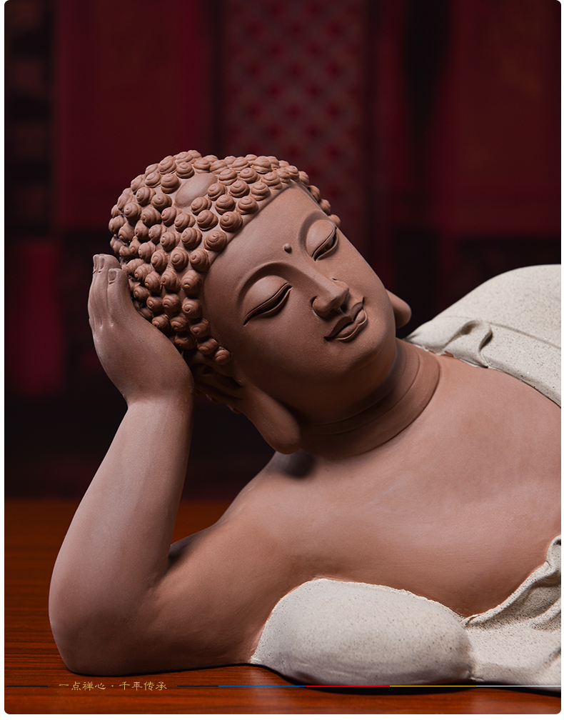 Production is the shelves 】 【 Buddha ceramics handicraft of Buddha furnishing articles furnishing articles porcelain carving/sleeping Buddha