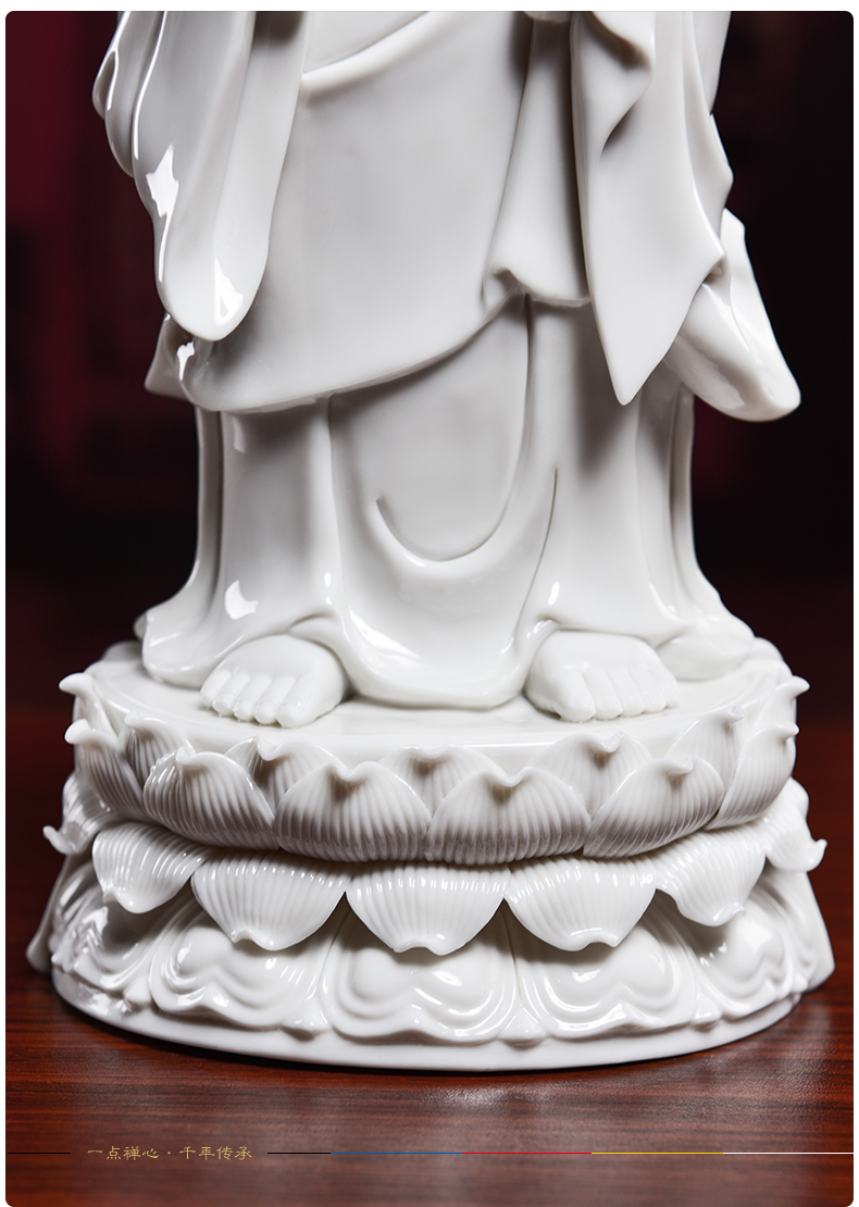 Yutang dai dehua white porcelain Buddha Buddha disciple two to kasyapa honour the person of Buddha worship that occupy the home furnishing articles