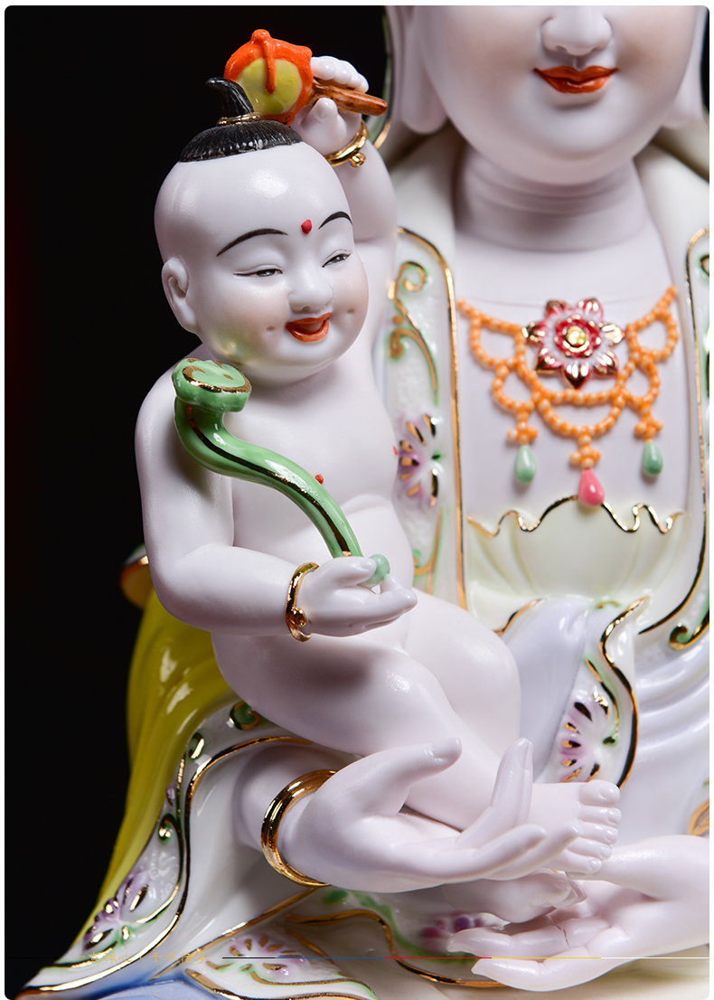 Yutang dai ceramic glaze color avalokitesvara like SongZi son guanyin Buddha offering home furnishing articles at home