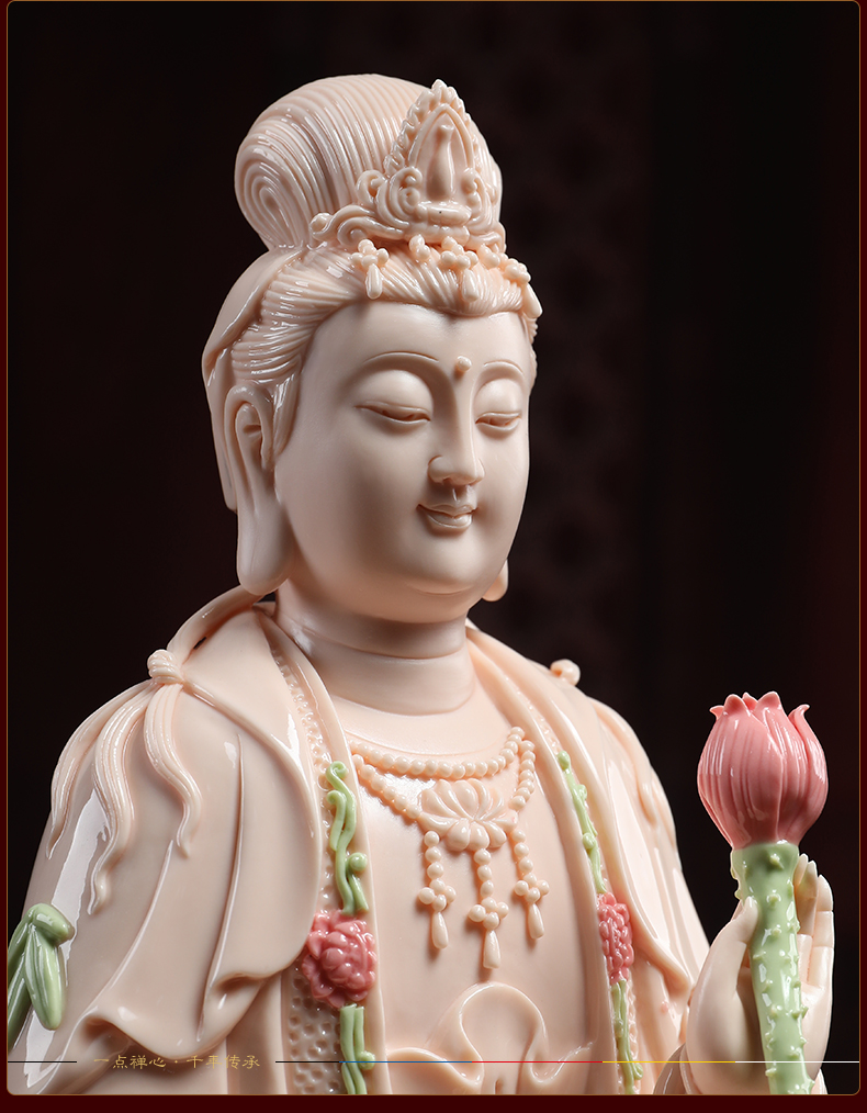 Yutang dai ceramic three holy Buddha guanyin western home furnishing articles to the as has trend to bodhisattva like at home