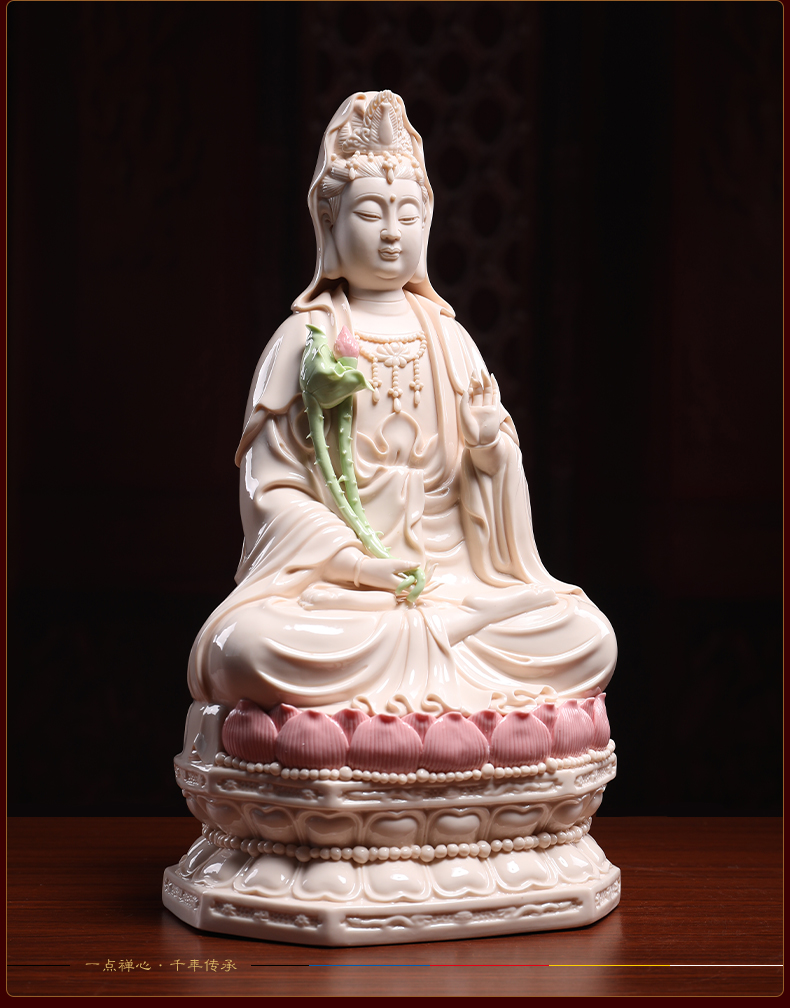 Yutang dai home to ceramic Buddha trend to life is a horse this Buddha bodhisattva momentum to Buddha jade white porcelain