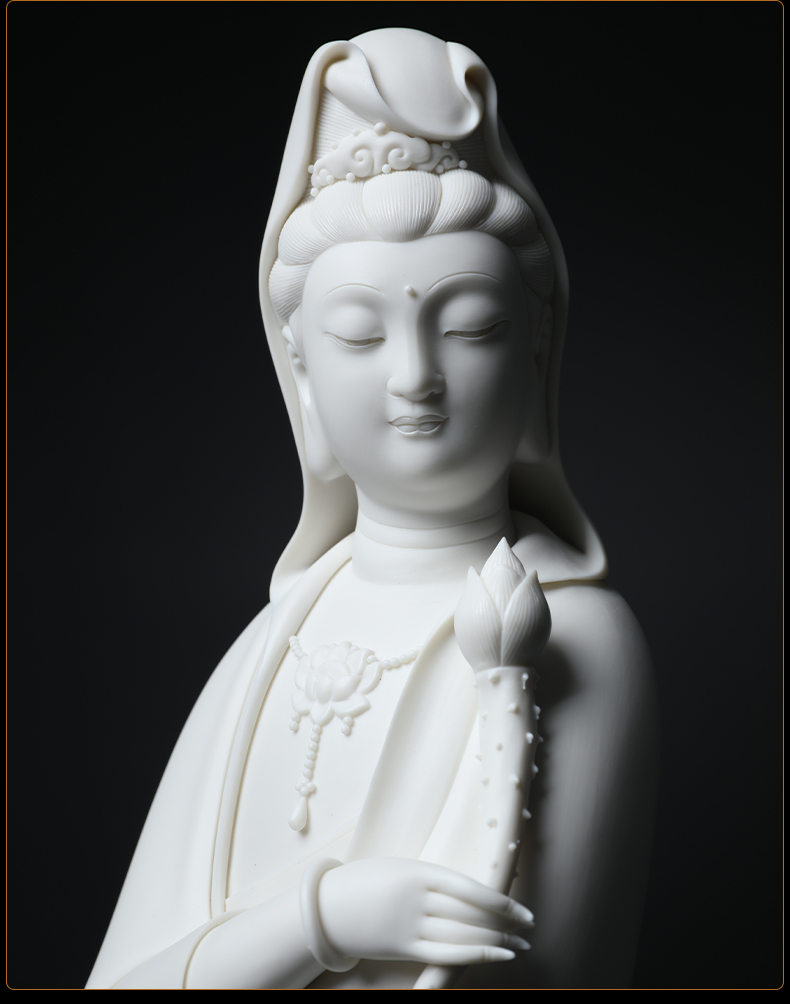 Yutang dai of Buddha enshrined that occupy the home furnishing articles ceramics handicraft jian - pin Lin master Dutch guanyin/D26-23