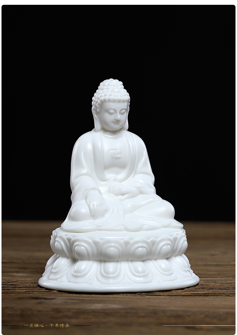 Yutang dai ceramic home to medicine the guru Buddha amitabha Buddha sakyamuni tathagata Buddha triple gem furnishing articles