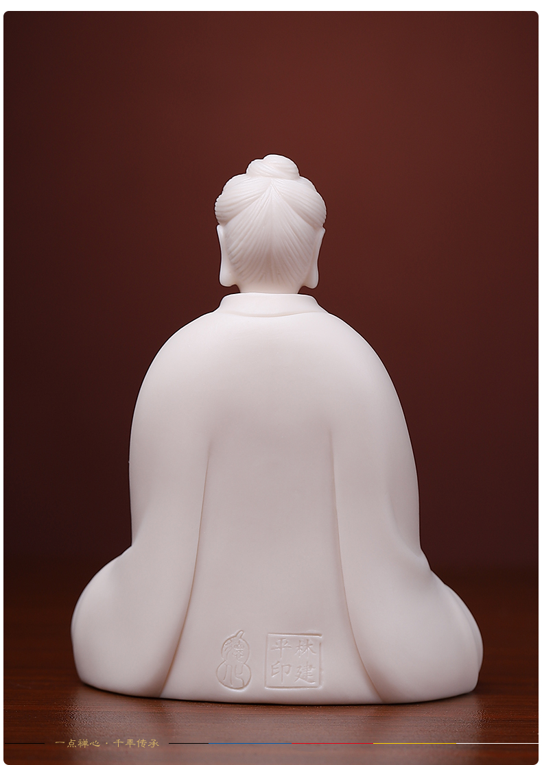 Yutang dai household dehua white porcelain guanyin bodhisattva Buddha shakyamuni Buddha worship that occupy the home furnishing articles/take the Buddha