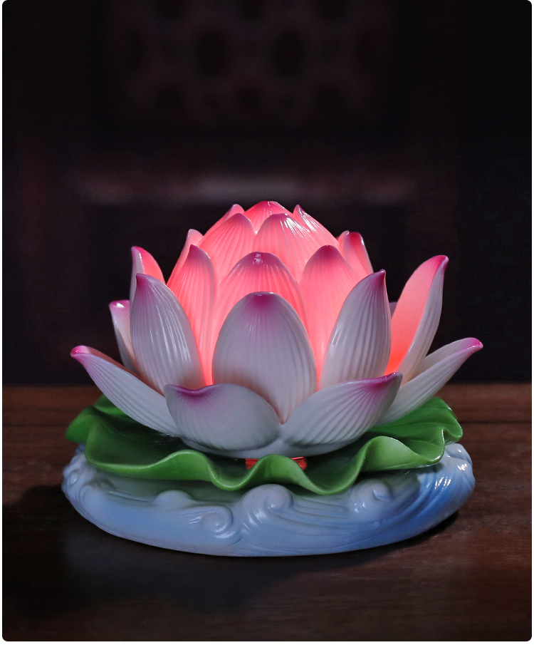 Yutang dai ceramic supplies decorative light temple Buddha before Buddha to home for the Buddha lotus lotus GongDeng furnishing articles