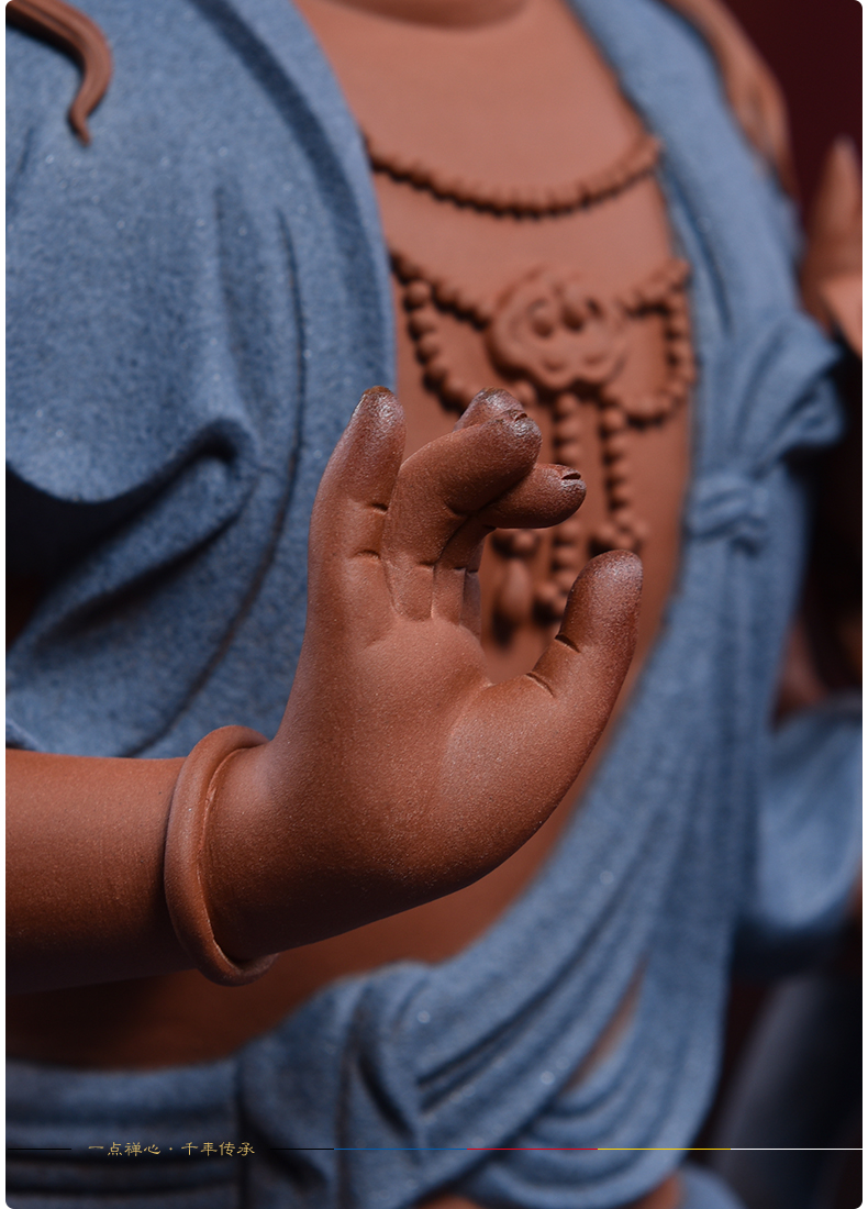 Ceramic production is pulled from the shelves 】 【 the four bodhisattvas manjusri samantabhadra hid in aojiang effort fish guan Yin