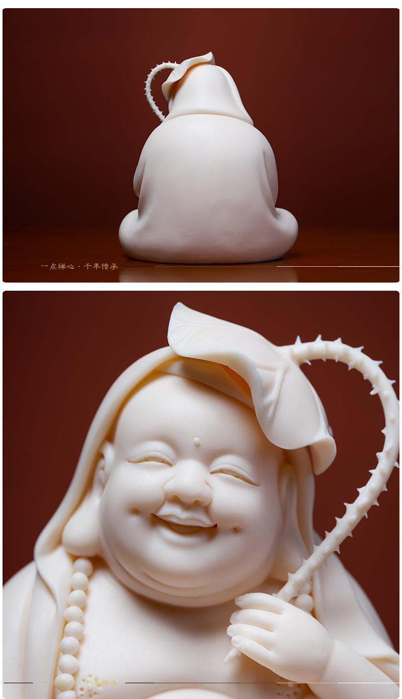 Yutang dai household ceramics laughing Buddha maitreya Buddha a bigger home to worship the Buddha crafts/happy smiling