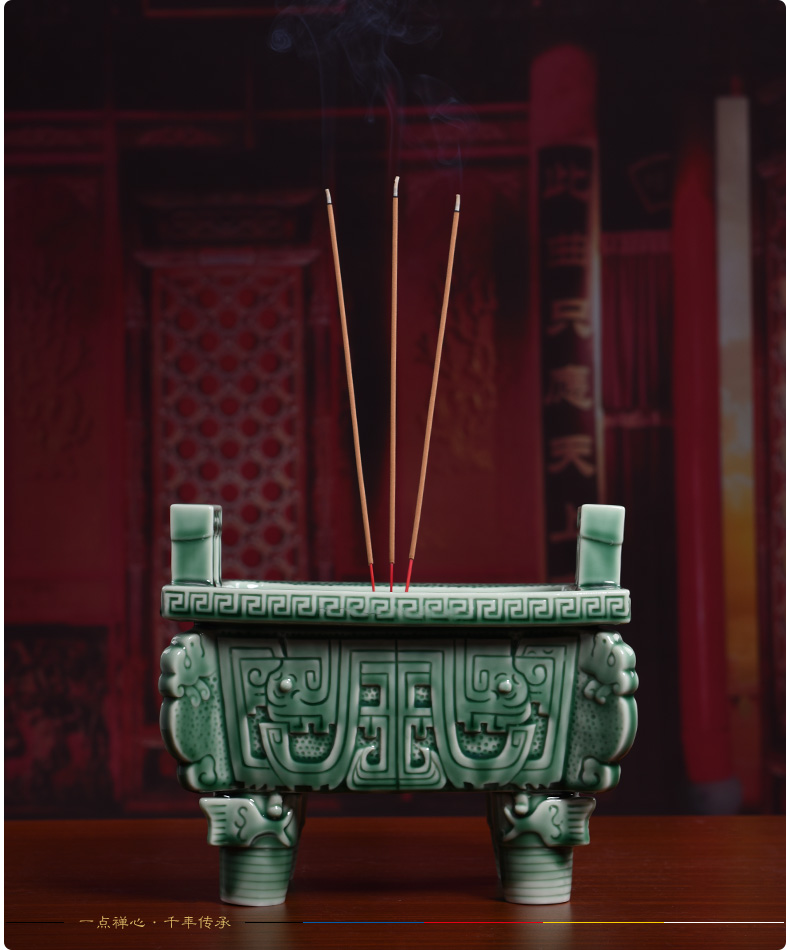 Yutang dai ceramic pot furnishing articles for buddhist incense incense incense inserted with indoor to creative joss stick'm burning incense buner