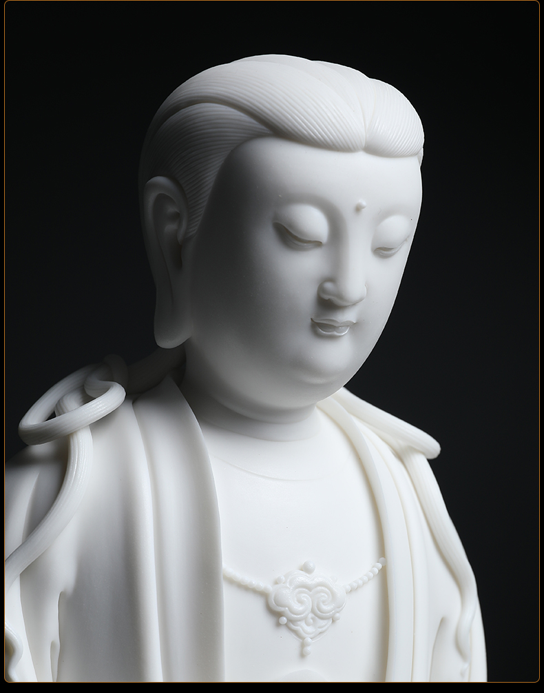 Yutang dai dehua white porcelain Buddha ceramics handicraft jian - pin Lin, purdue beings (the set limit to 99)