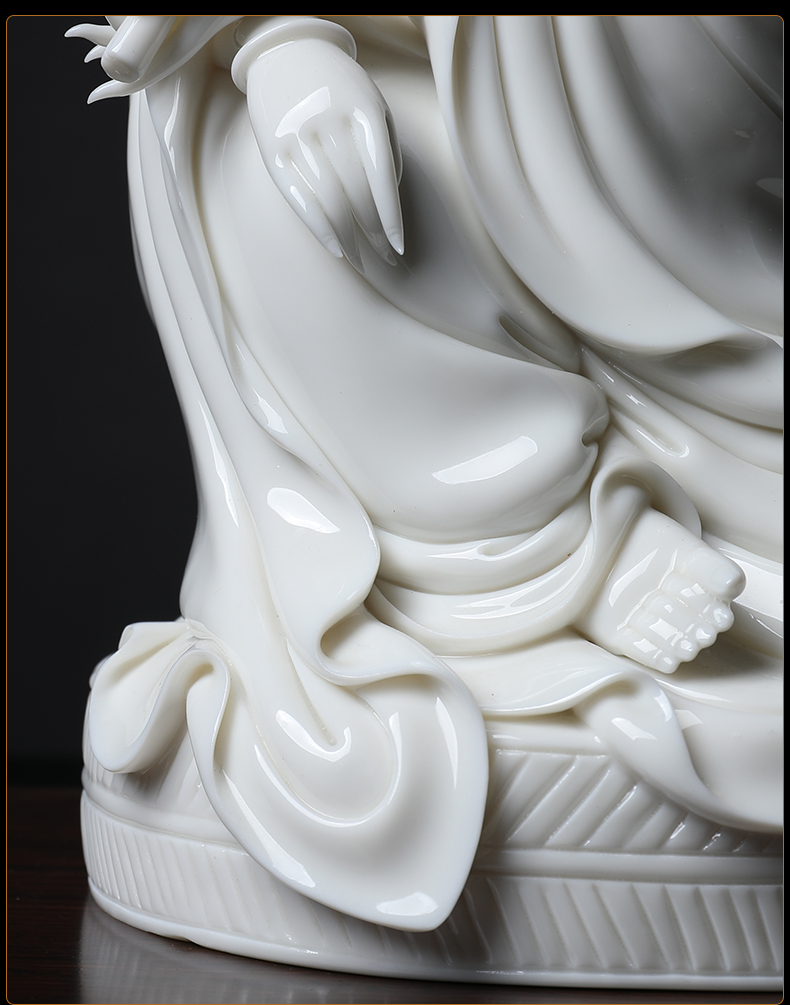 Yutang dai Su Xianzhong ceramic works of Buddha enshrined craft ornaments furnishing articles by futon guanyin/D30-44