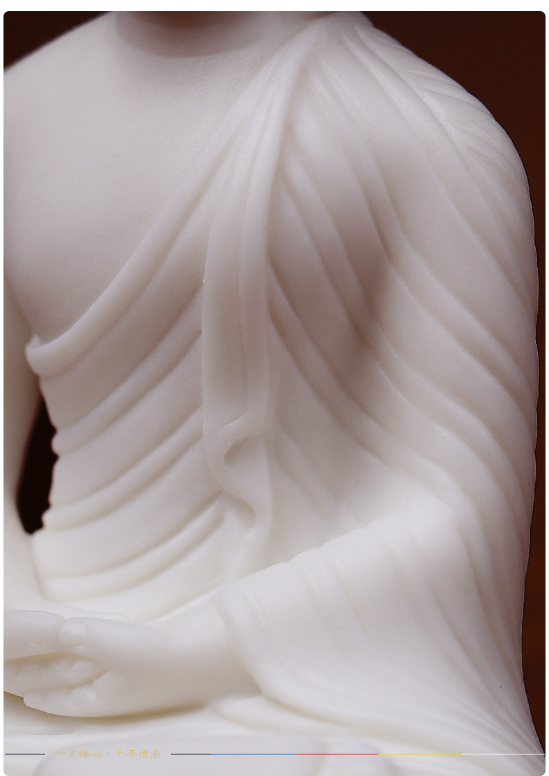 Yutang dai household dehua white porcelain guanyin bodhisattva Buddha shakyamuni Buddha worship that occupy the home furnishing articles/take the Buddha