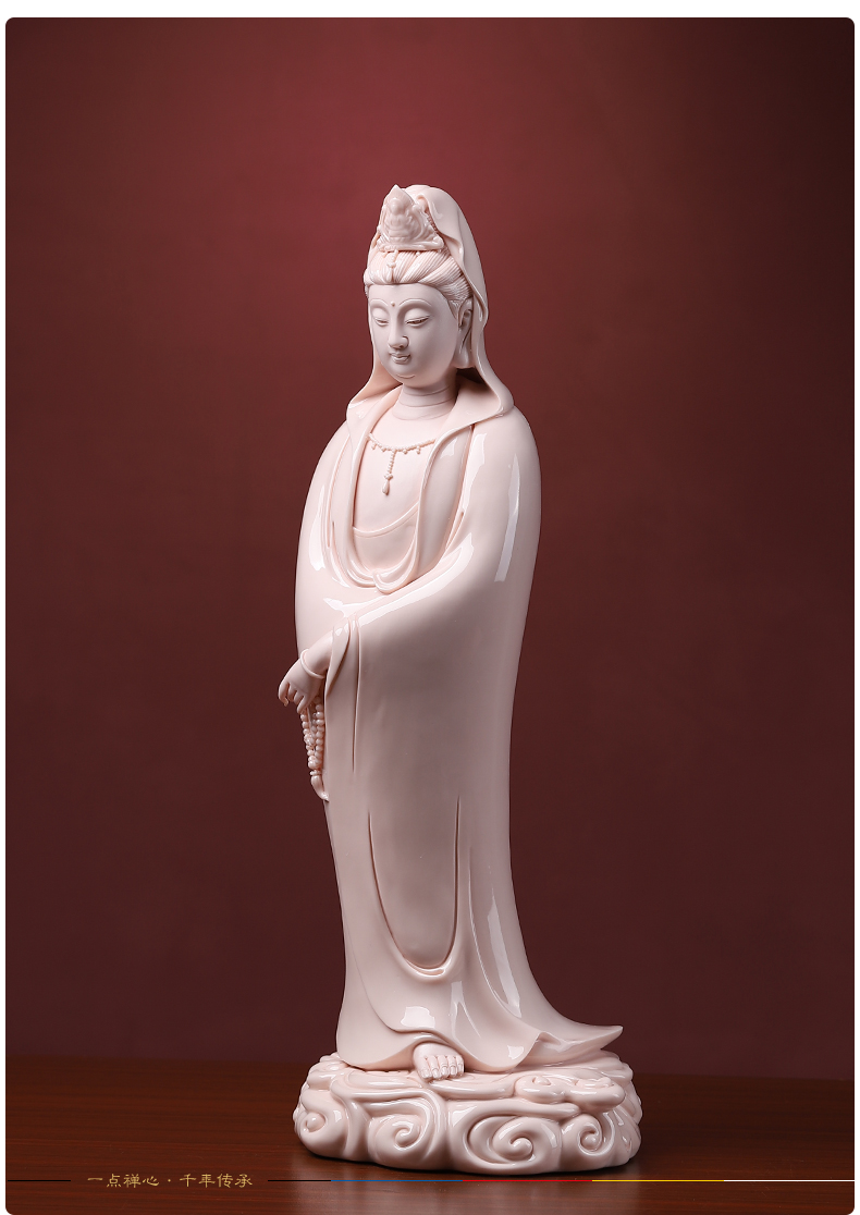 Yutang dai household dehua white porcelain avalokitesvara consecrate figure of Buddha that occupy the home furnishing articles/xiangyun graciousness the goddess of mercy corps