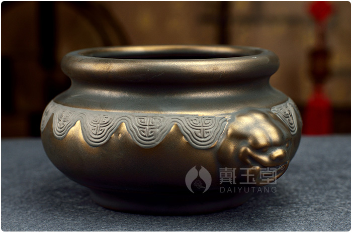 Yutang dai rust ceramic glaze antique aroma stove Buddha incense buner/smoked incense buner 2 or more optional D83-62