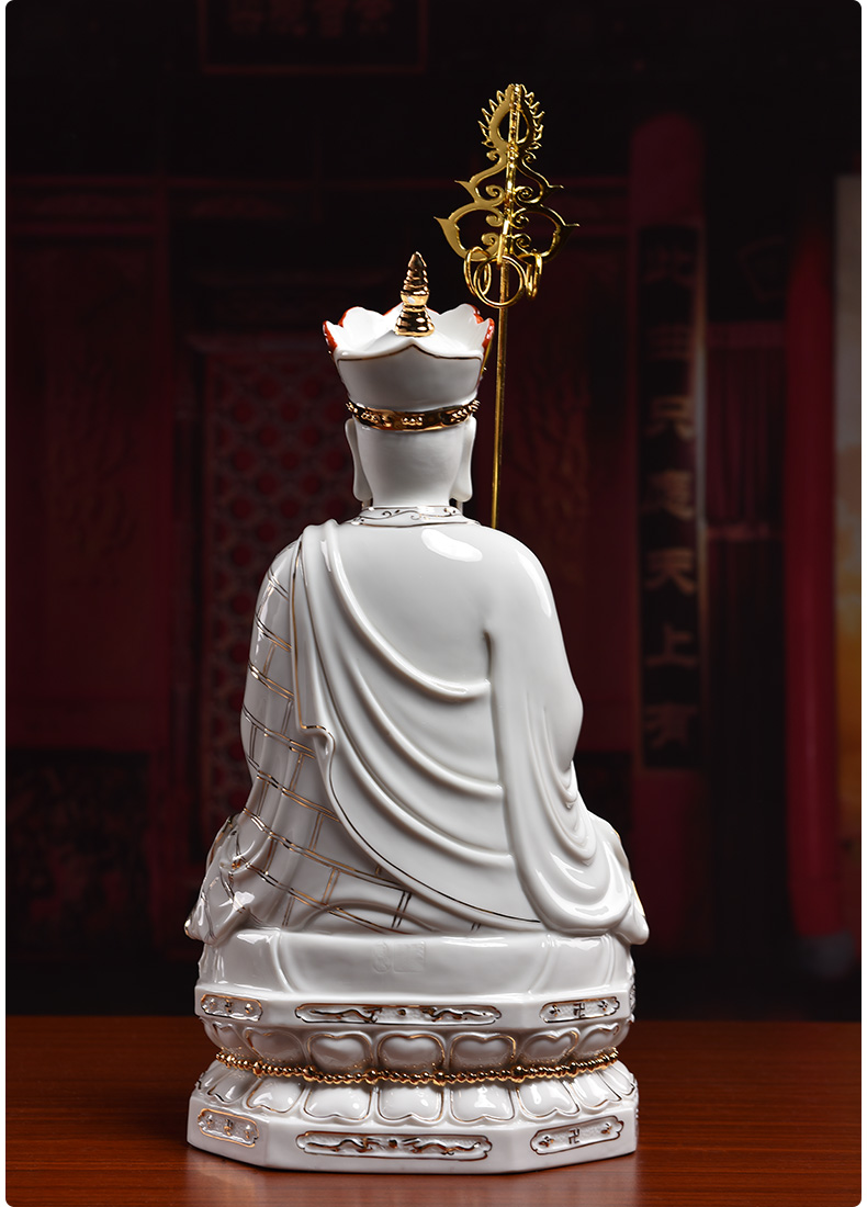 Household ceramics production 5 fold 】 【 earth treasure of Buddha enshrined that occupy the home furnishing articles by GuLian like ksitigarbha bodhisattva