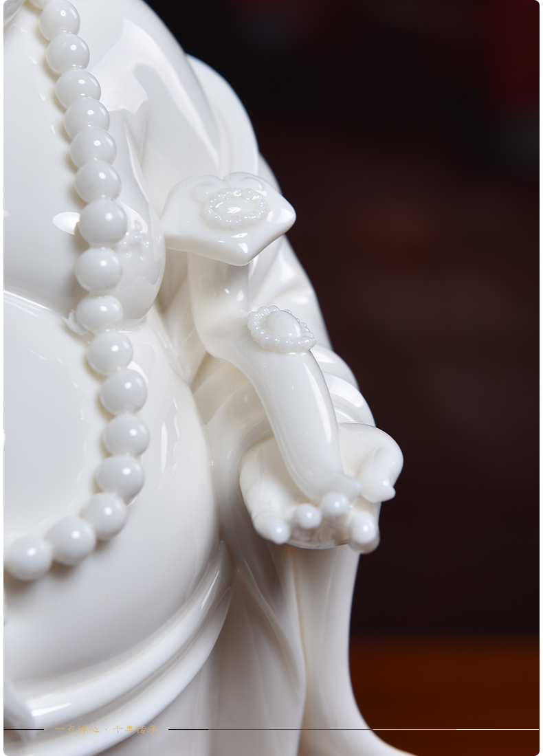 Yutang dai dehua white porcelain ceramic laughing Buddha maitreya Buddha furnishing articles creative decoration/fill their carts