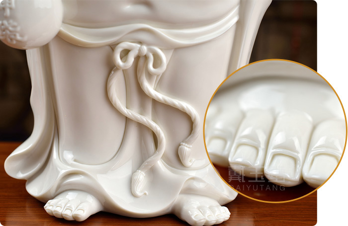 Yutang dai maitreya furnishing articles dehua white porcelain ceramic its art/12 inches congratulation D26-16