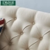 Đông xếp hạng căn hộ nhỏ phòng khách sofa vải nông thôn rửa mục vụ kiểu Địa Trung Hải của Mỹ đơn sofa ba chỗ ngồi - Ghế sô pha