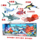 Children's toy octopus and whale shark model with movable joints