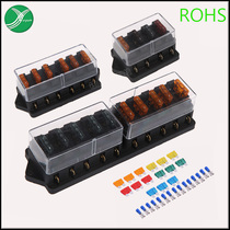 4 6 8 1012 gear car fuse holder multi-way fuse box Car with medium in-line fuse block assembly