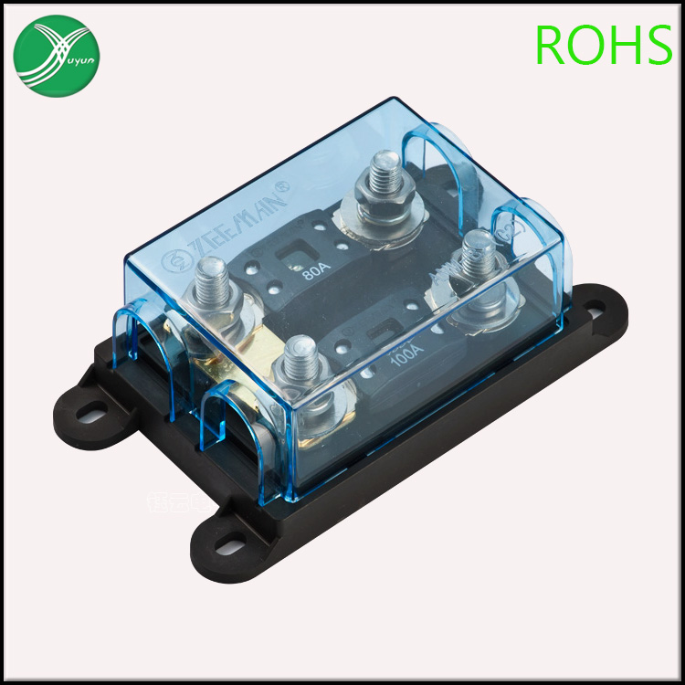 ANM-B2 Fuse Wire Holder 2-Position Fuse Box Double Row Bolt High Current Fuse Base
