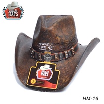 US imported DALLAS classic Western cowboy hat bull head straw steak hat Western equestrian hat giant