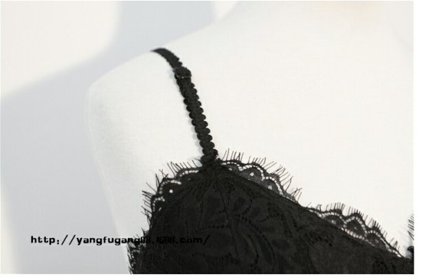 Mùa xuân và mùa hè lông mi gợi cảm treo áo vest V-cổ chạm đáy quần lót nữ chống ánh sáng quấn ngực dây đeo ngực miếng đệm ngực áo ngực hở lưng