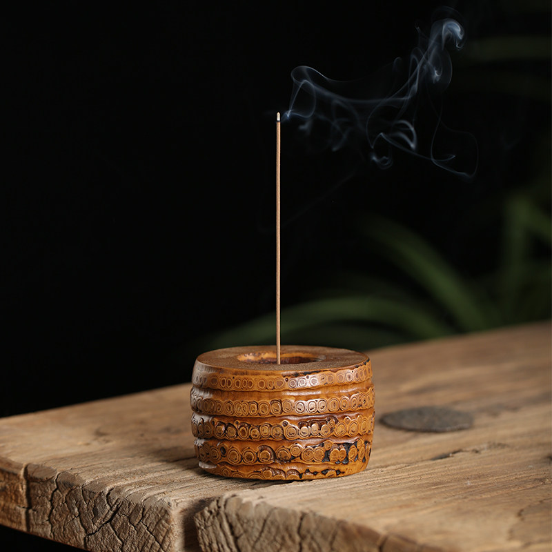 Artisanal Bamboo Root Festival Bamboo Strip Fragrant Inserts of Honolulu Sandalwood Pure Bronze Imitation Ancient Zen smooch Incense Sandalwood with Fragrant Road Accessories-Taobao