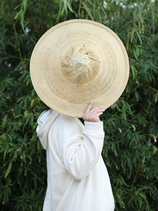 Handmade Sun Protection Bamboo Hat, Large Bamboo Sunshade Hat, Photo Decoration, Ancient Style Bamboo Hat, Dance Prop