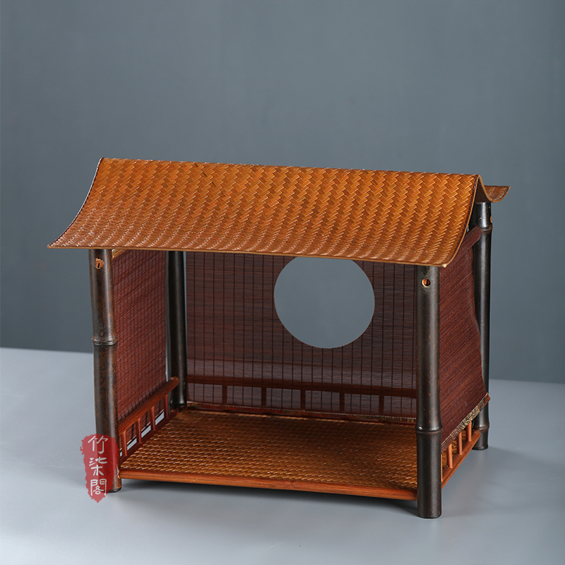 Zhuxiqie Chinese-Style Bamboo Cup Drying Rack, Purple Bamboo Eaves Tea Pavilion, Tabletop Display Rack, Tea Set, Tea Cup Storage Rack Zhuxiqie Chinese-Style Bamboo Cup Drying Rack, Purple Bamboo Eaves Tea Pavilion, Tabletop Display Rack, Tea Set, Tea Cup Storage Rack