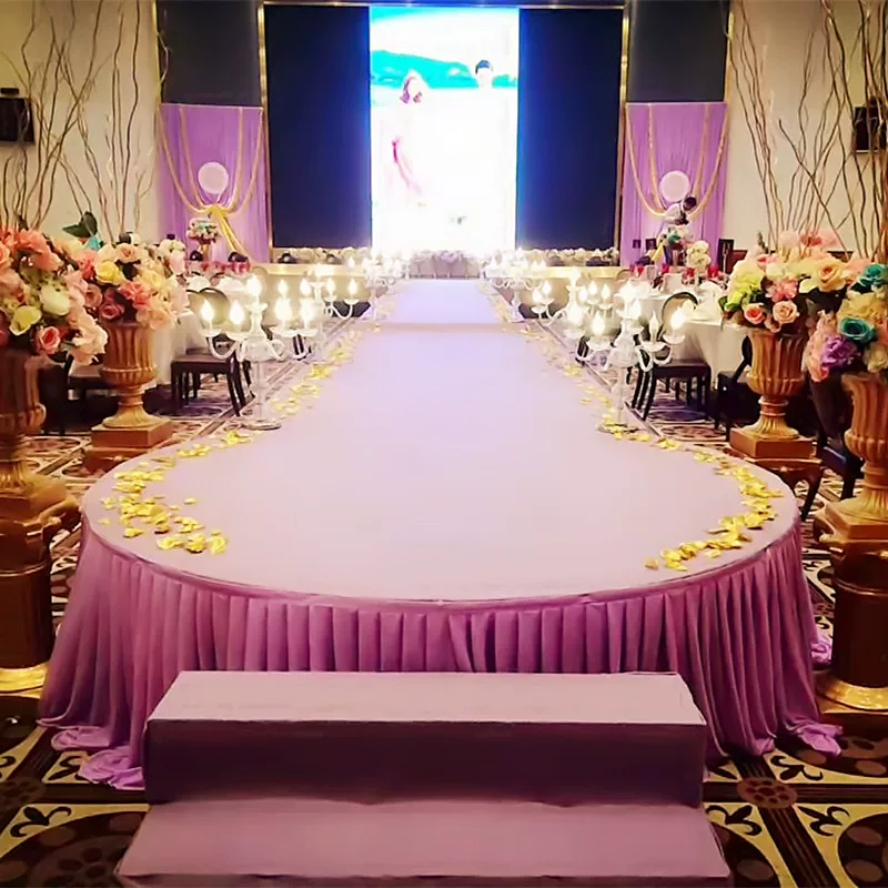 New wedding props 6-head acrylic crystal lamp road guide wedding ceremony pavilion photo area sign-in wedding decoration