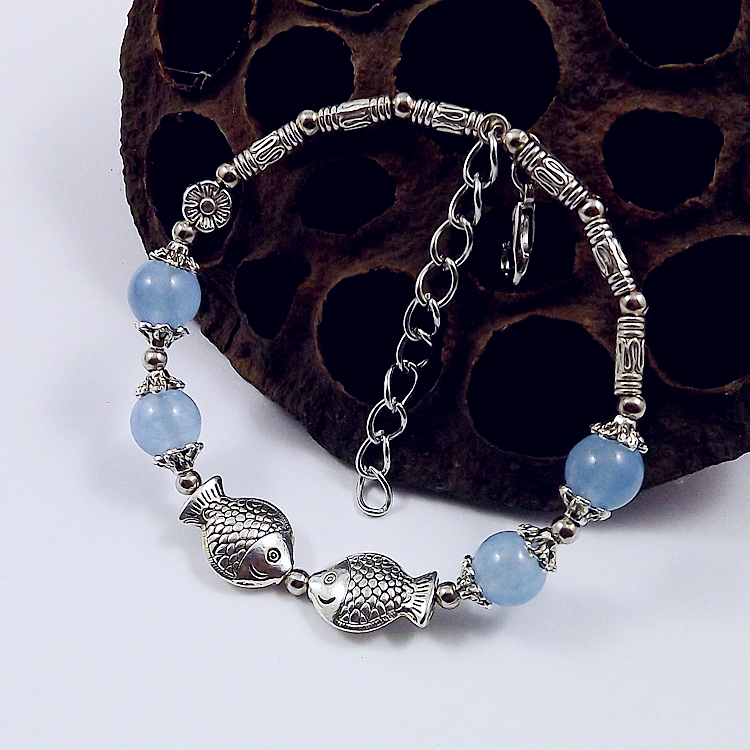 Vòng đeo tay màu hồng chalcedony vòng tay cô gái pha lê màu sắc sinh viên phiên bản Hàn Quốc của món quà trang sức khai mạc hoang dã đơn giản và đáng yêu vòng tay vàng nam