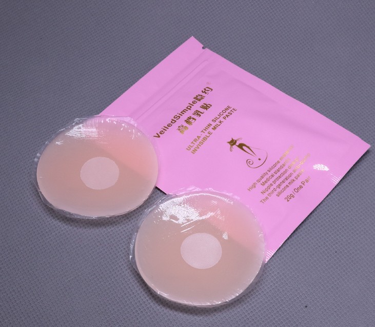 Ưu đãi đặc biệt Núm vú silicon vô hình mùa hè chống va chạm bơi lội spa váy cưới dày chống sương miếng dán đầu ti