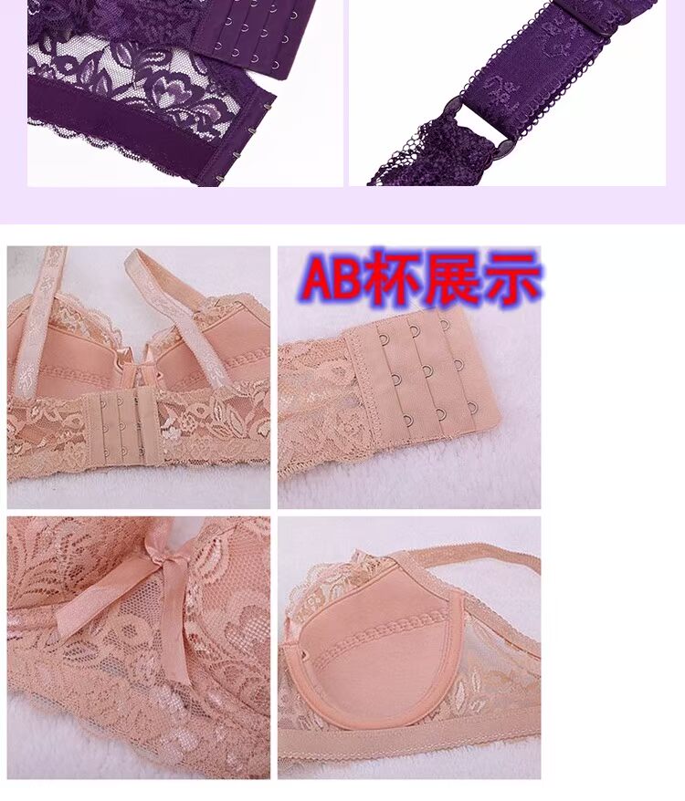 Ưu đãi đặc biệt hè hè siêu mỏng size lớn năm nay áo ngực đỏ ren gợi cảm quây quần nữ đồ lót thoải mái áo lá cho bé gái