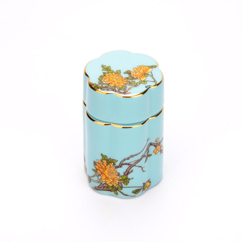 Auratic Yongfeng source Madame porcelain toothpick cylinder flower styling toothpick jar tableware accessories-Taobao