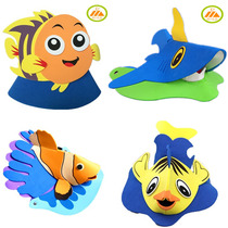 Small fish performance headgear goldfish whale crocodile octopus shark hat animal headgear childrens kindergarten performance props