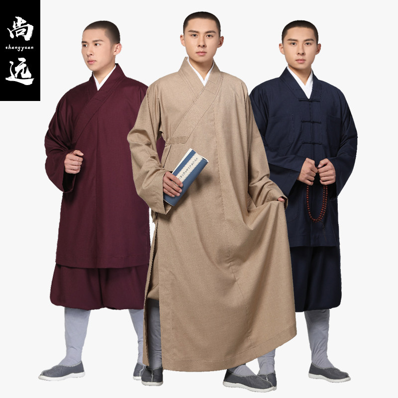Shang Far Spring Autumn Beep Monk Costume Rohan Mandarin Vest Short Vest Suit Monk Clothing Monk Clothing Great Vest Monk Clothing