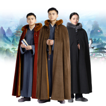 Shangyuan winter plush meditation cloak long meditation cloak lay clothes winter warm thickening meditation cloak