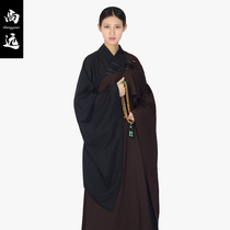 Shangyuan Buddhist lay clothes Haiqing man clothes imported thickened breathable linen yarn material matching clothes Puja ceremony Buddha man clothes