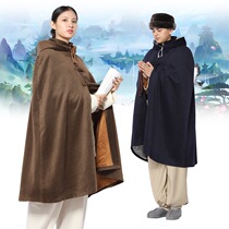 Shangyuan double-layer plush meditation cloak Meditation Doupeng Lay clothes Monk clothes Zazen cloak Guanyin Doupeng